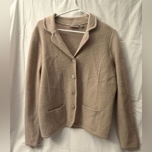 croft & barrow Beige Button-Front Cardigan Jacket